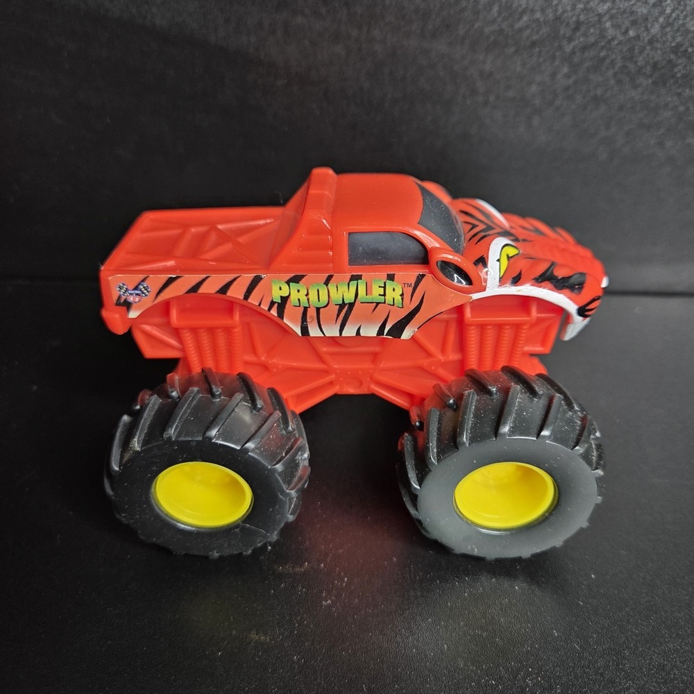 Prowler Tiger Monster Truck Toy Orange Big Wheels 5"